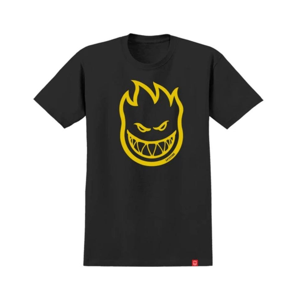 Spitfire Youth Tee Bighead Black Yellow - 50-50 Skate Shop