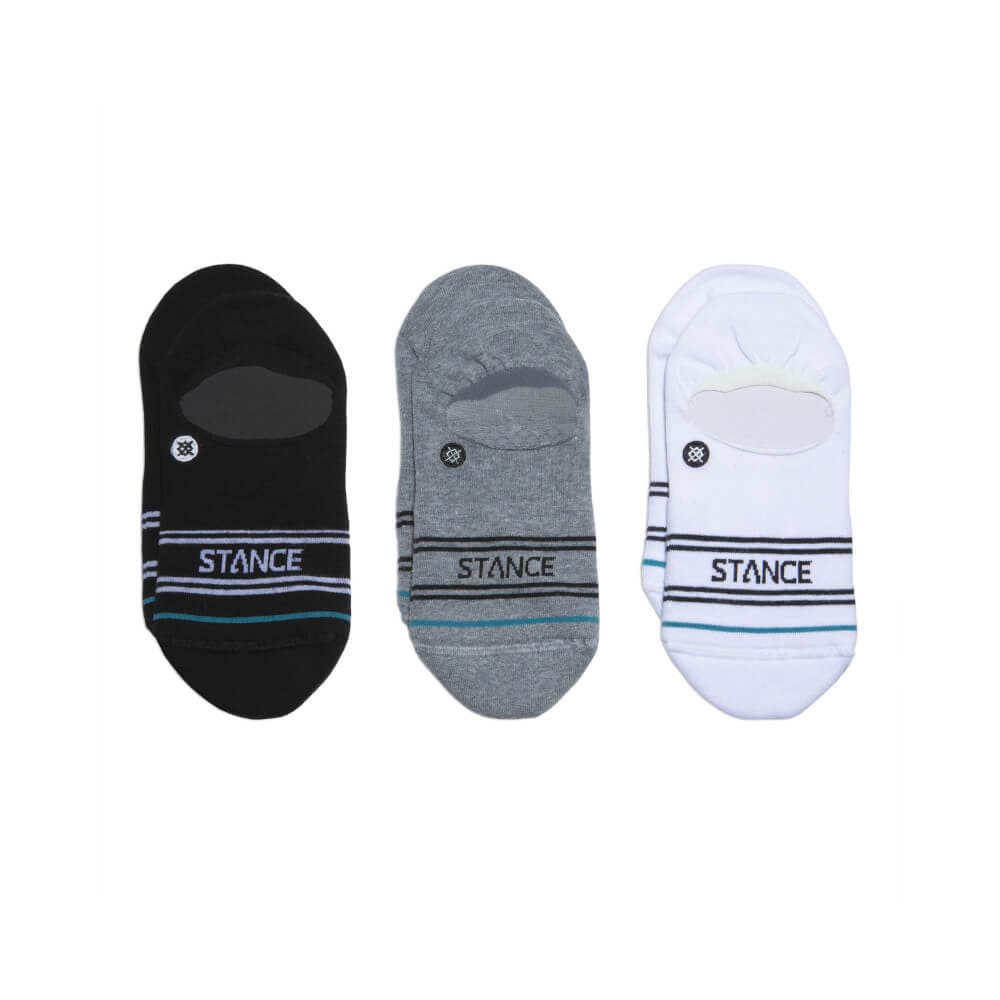 Stance Basic No Show 3 Pack Multi Colour - 50-50 Skate Shop