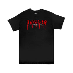 Thrasher Skate Blood Drips Logo Short Sleeve Tee Black - 50-50 Skate Shop