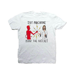 Toy Machine Tee Bury The Hatchet White - 50-50 Skate Shop