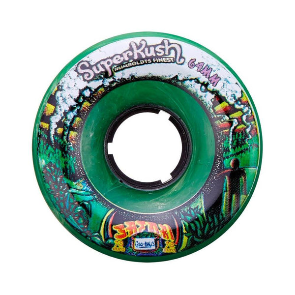 Satori Skateboard Wheels Classic Goo Balls 78a Smokey Urethane 64mm Super Kush - Set of 4 - 50-50 Skate Shop