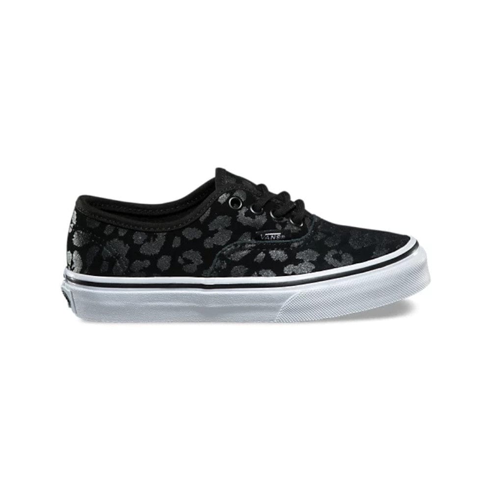 Vans Kids Authentic (Leopard Suede) Black - 50-50 Skate Shop