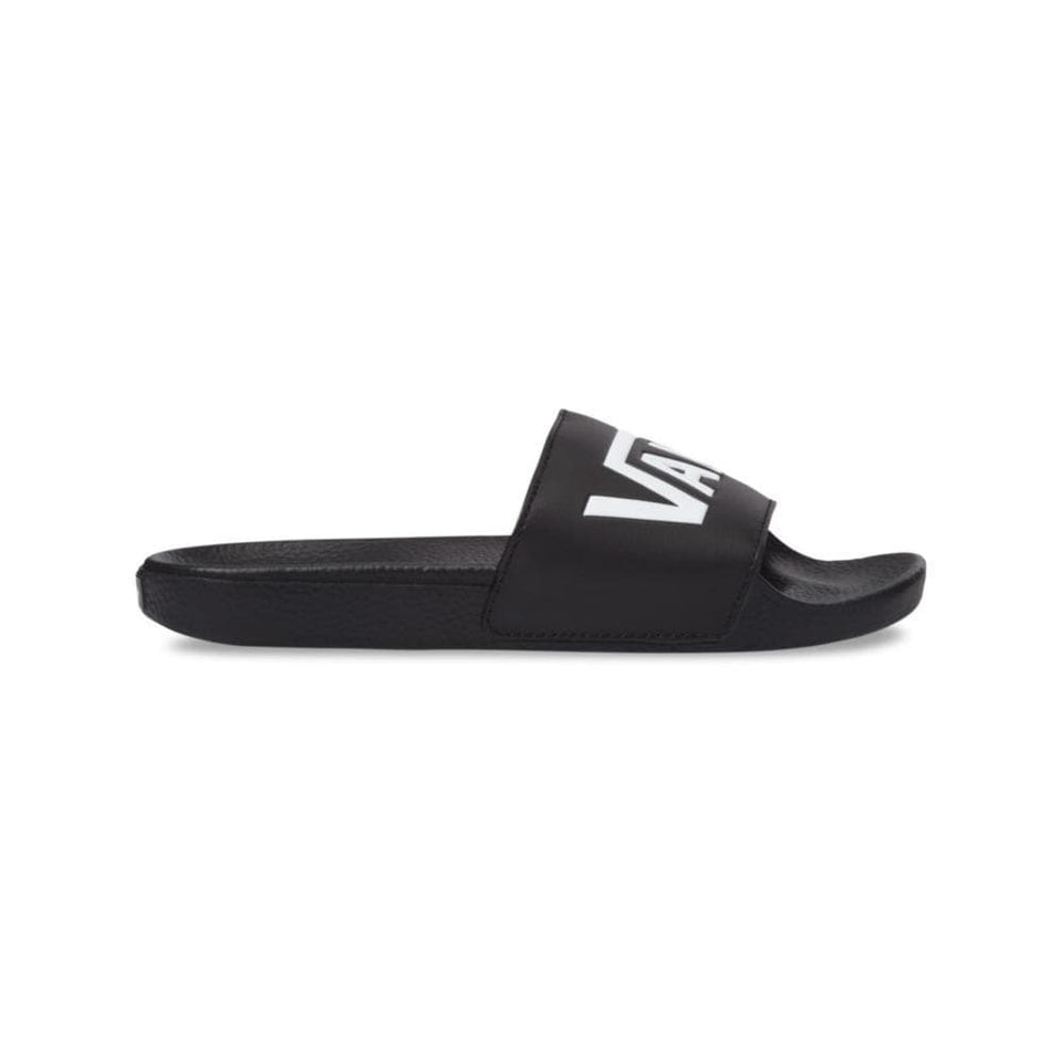 Vans Slides VANS Logo Black And White Sandals - 50-50 Skate Shop
