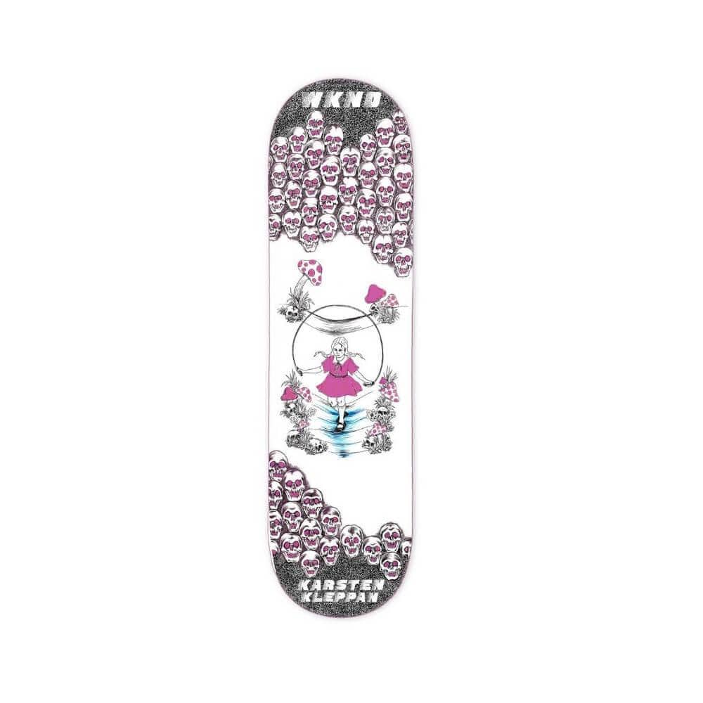 WKND Skateboard Deck Skippin 8.5" x 31.75" Karsten Kleppan Pink 14.25" WB - 50-50 Skate Shop