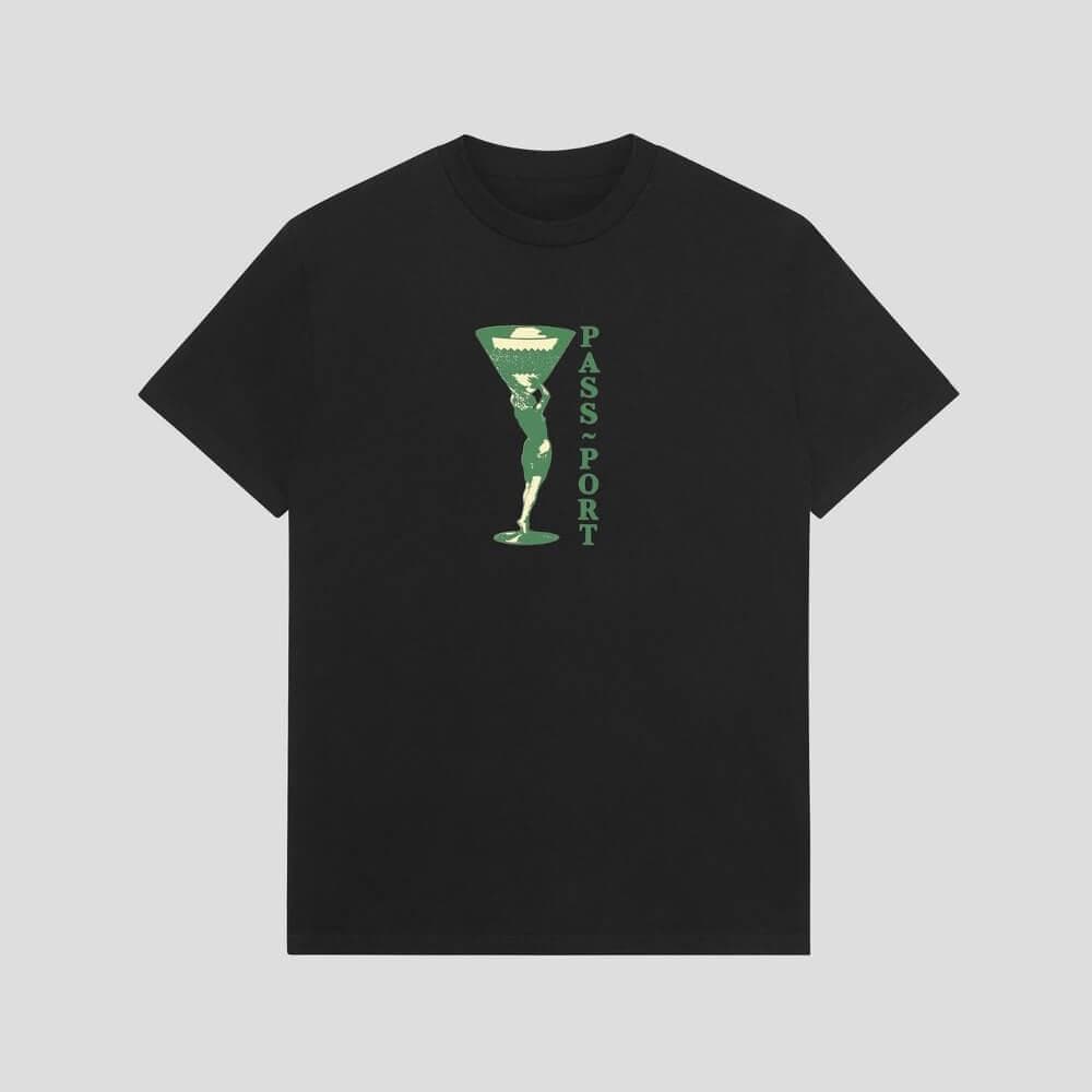 Passport Skate Miss Martini Tee Black - 50-50 Skate Shop