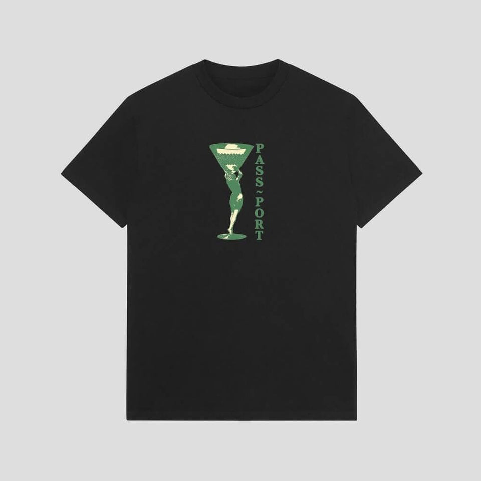 Passport Skate Miss Martini Tee Black - 50-50 Skate Shop