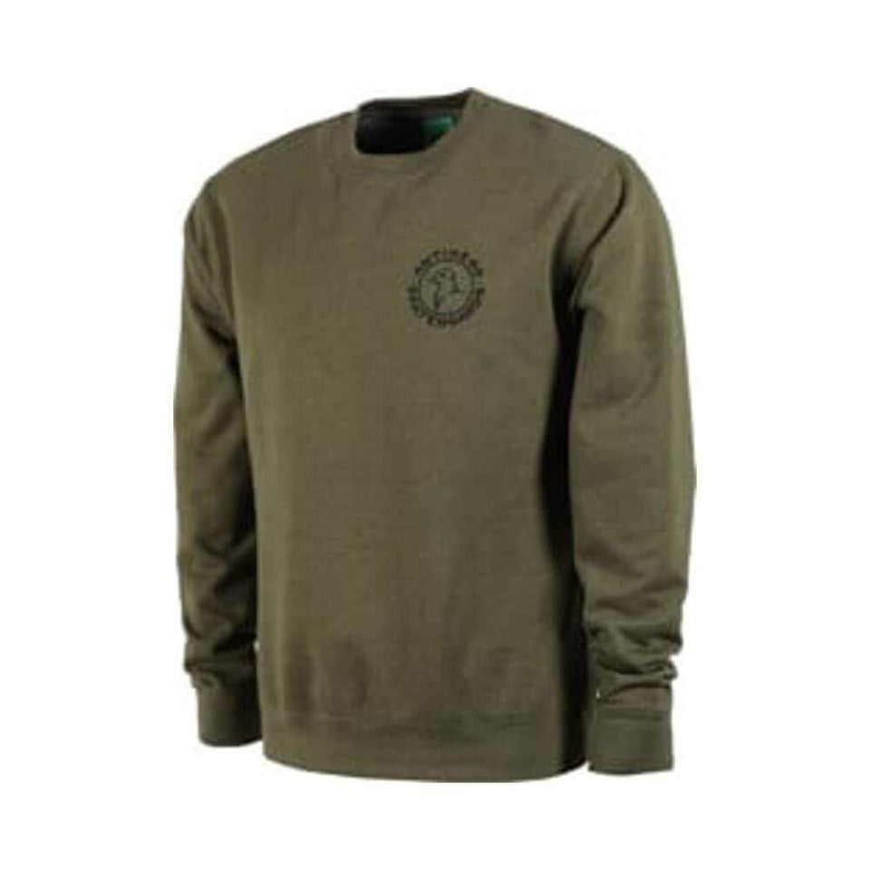 Anti Hero Crewneck Basic Pigeon Round Logo Army Green - 50-50 Skate Shop