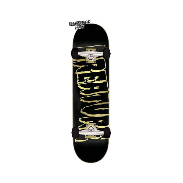 Creature Skateboard Complete Logo Outline 8.25" x 31.5" Black Gold 14" WB - 50-50 Skate Shop
