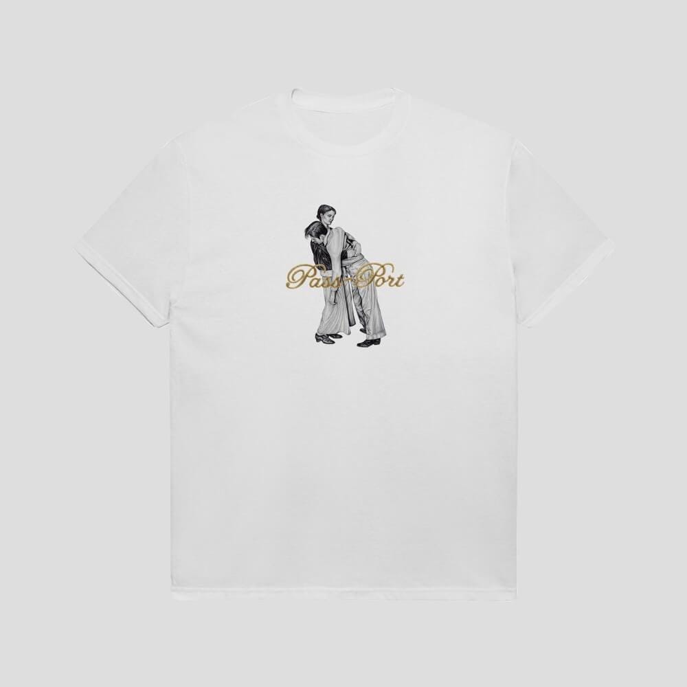 Passport Skate Lean On Me Tee White - 50-50 Skate Shop