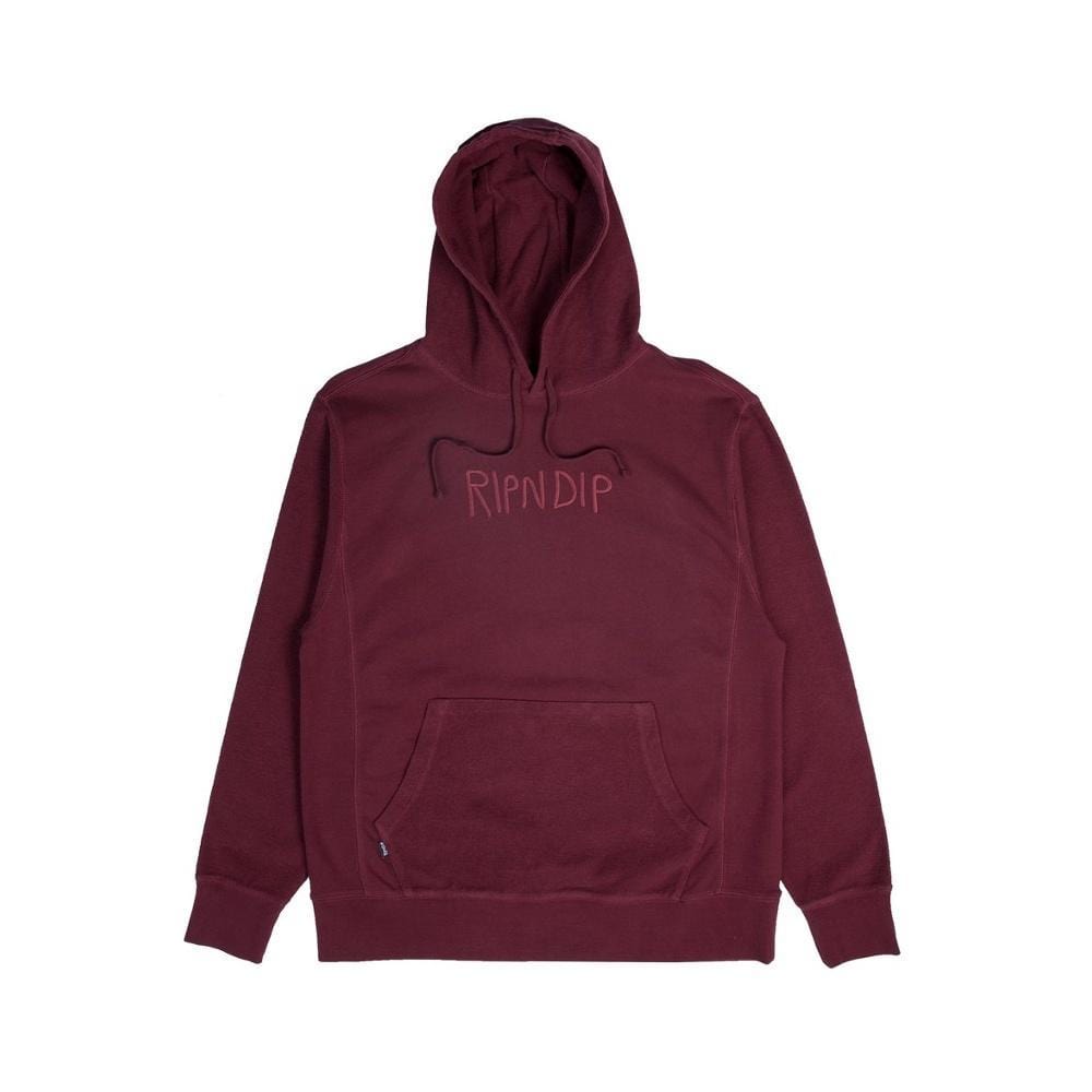 Ripndip Tonal Loopback Hoodie Burgundy - 50-50 Skate Shop