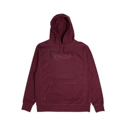 Ripndip Tonal Loopback Hoodie Burgundy - 50-50 Skate Shop