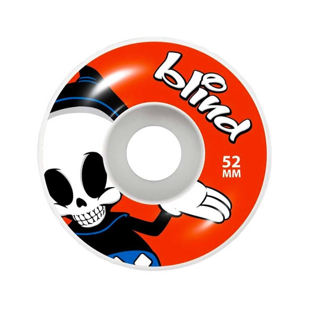 Blind Skateboard Wheels Reaper Character 52mm 99A Red - Set of 4 - 50-50 Skate Shop