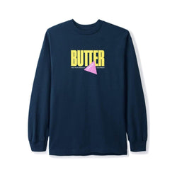 Butter Goods Long Sleeve Tee Gear Navy - 50-50 Skate Shop