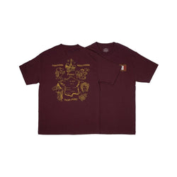 Passport Tea Towel France Tee Burgundy - 50-50 Skate Shop