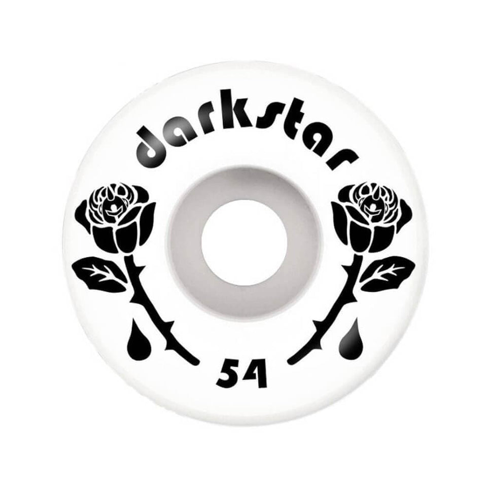 Dartstar Skateboard Wheels Forty 54mm 99A Black White - Set of 4 - 50-50 Skate Shop