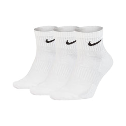 Nike SB Skate Everyday Cushioned Ankle Socks White 3 Pack - 50-50 Skate Shop