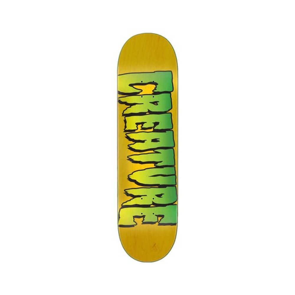 Creature Skateboard Deck Logo Stump 8.0" x 31.5" Yellow 14.125" WB - 50-50 Skate Shop