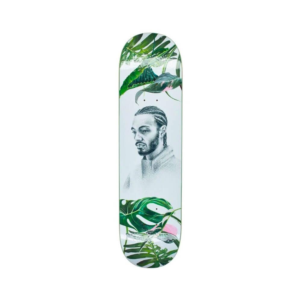 Fucking Awesome Skateboard Deck Plants 8.25" x 31.79" Sage White 14.12" WB - 50-50 Skate Shop