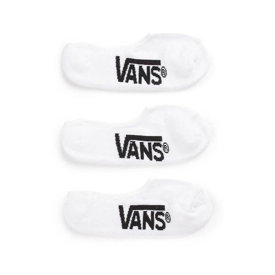 Vans Classic Super No Show Socks Mens Size 9.5-13 White - 3 Pack - 50-50 Skate Shop
