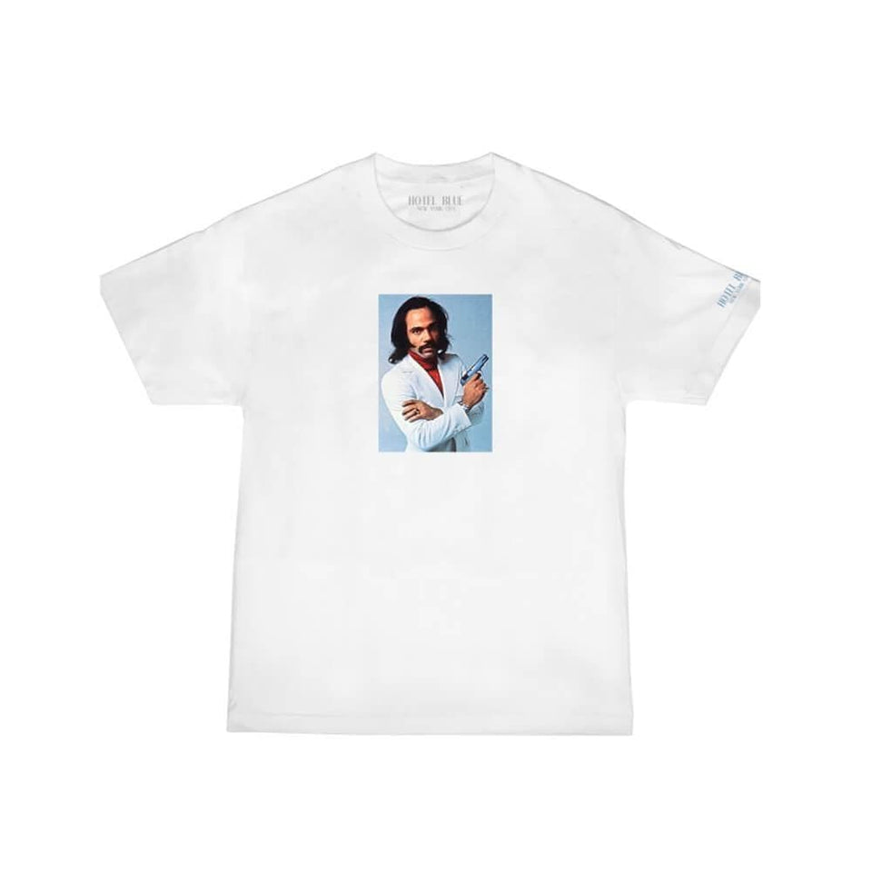 Hotel Blue Skate Youngblood Short Sleeve Tee White - 50-50 Skate Shop