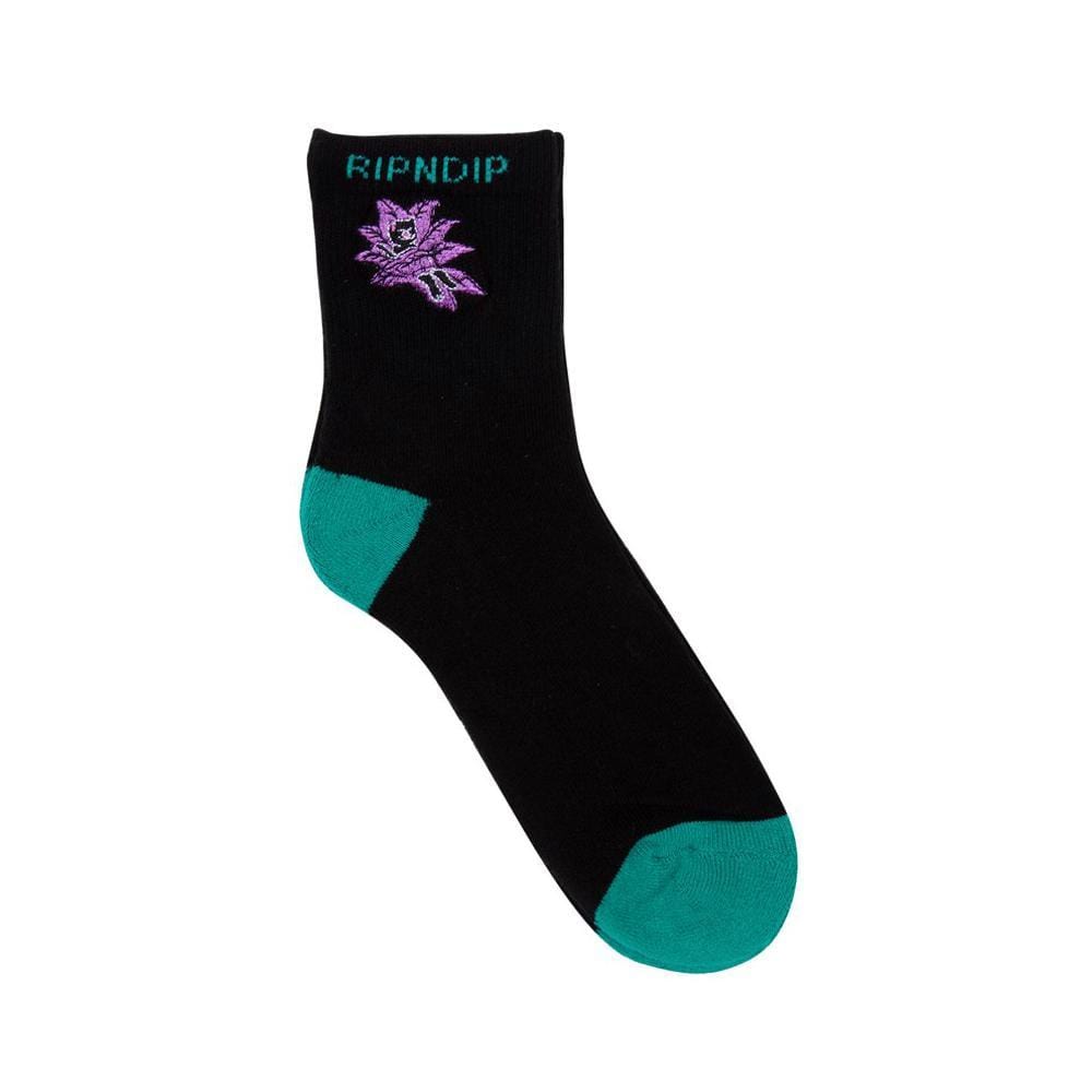 Ripndip Tucked In Socks Black Teal - 50-50 Skate Shop
