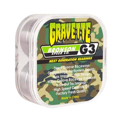 Bronson Skateboard Bearings G3 Gravette - Set of 8 - 50-50 Skate Shop