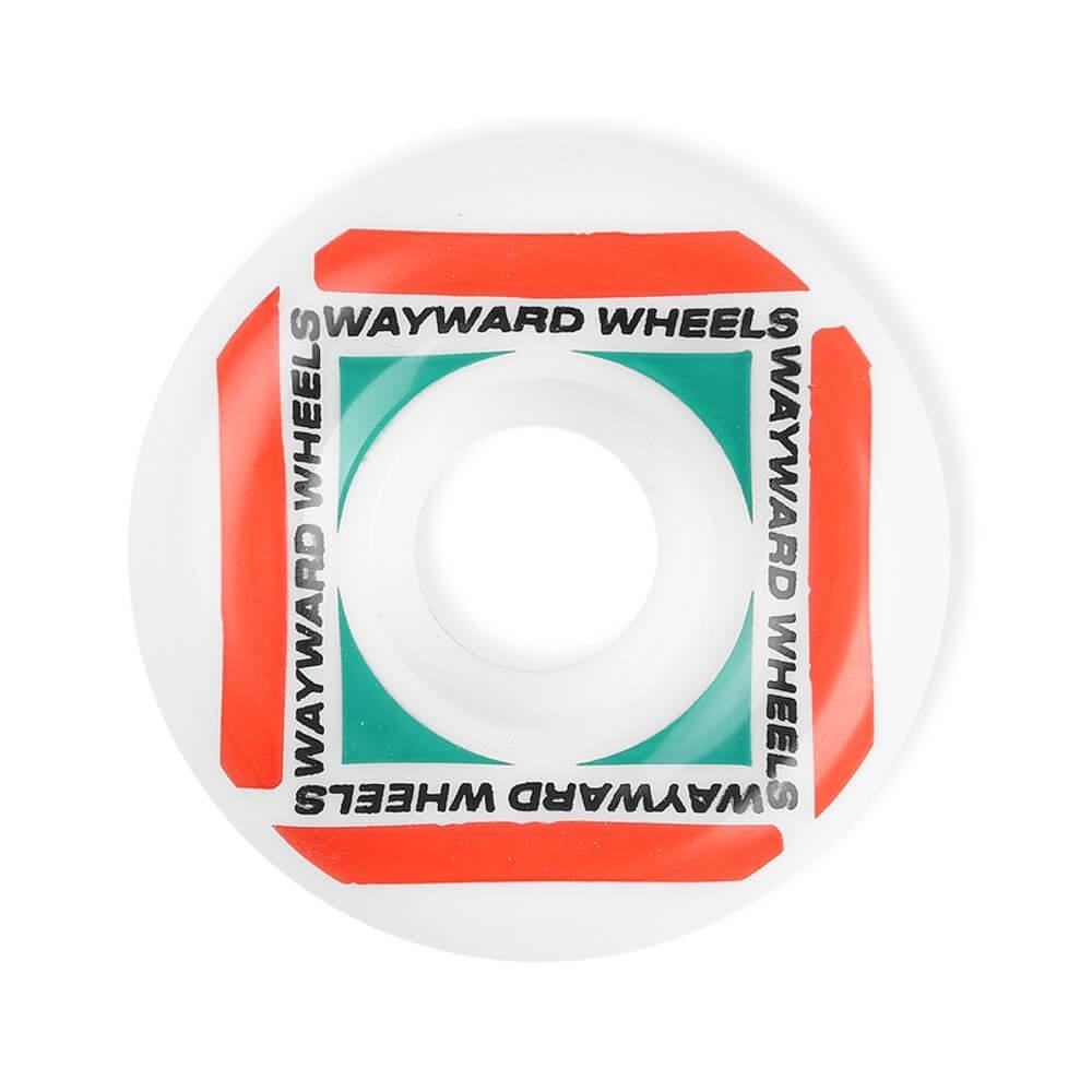 Wayward Skateboard Wheels Waypoint Formula 51mm Red Green - Set of 4 - 50-50 Skate Shop