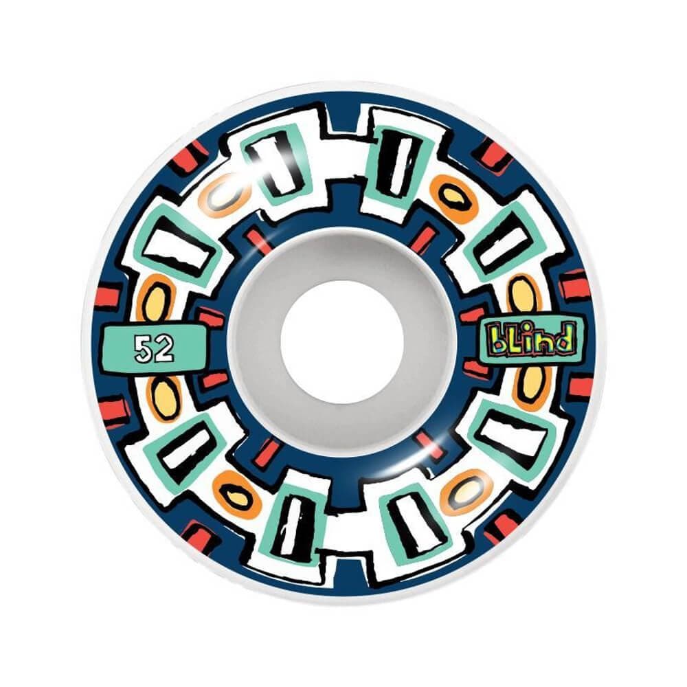 Blind Skateboard Wheels Round Space V2 52mm Navy - Set of 4 - 50-50 Skate Shop