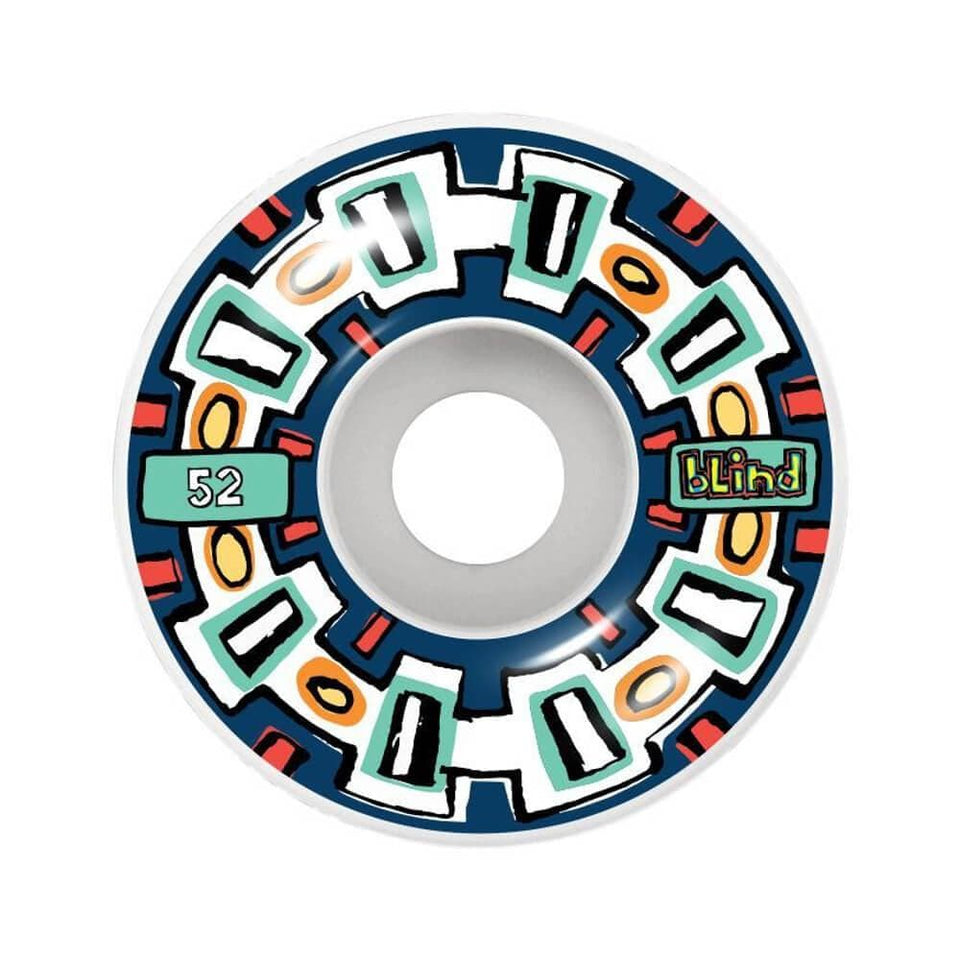 Blind Skateboard Wheels Round Space V2 52mm Navy - Set of 4 - 50-50 Skate Shop