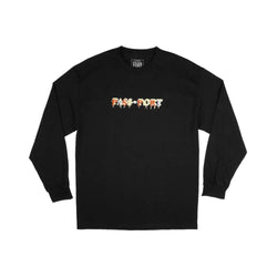 Passport PP Gang Long Sleeve Tee Black - 50-50 Skate Shop