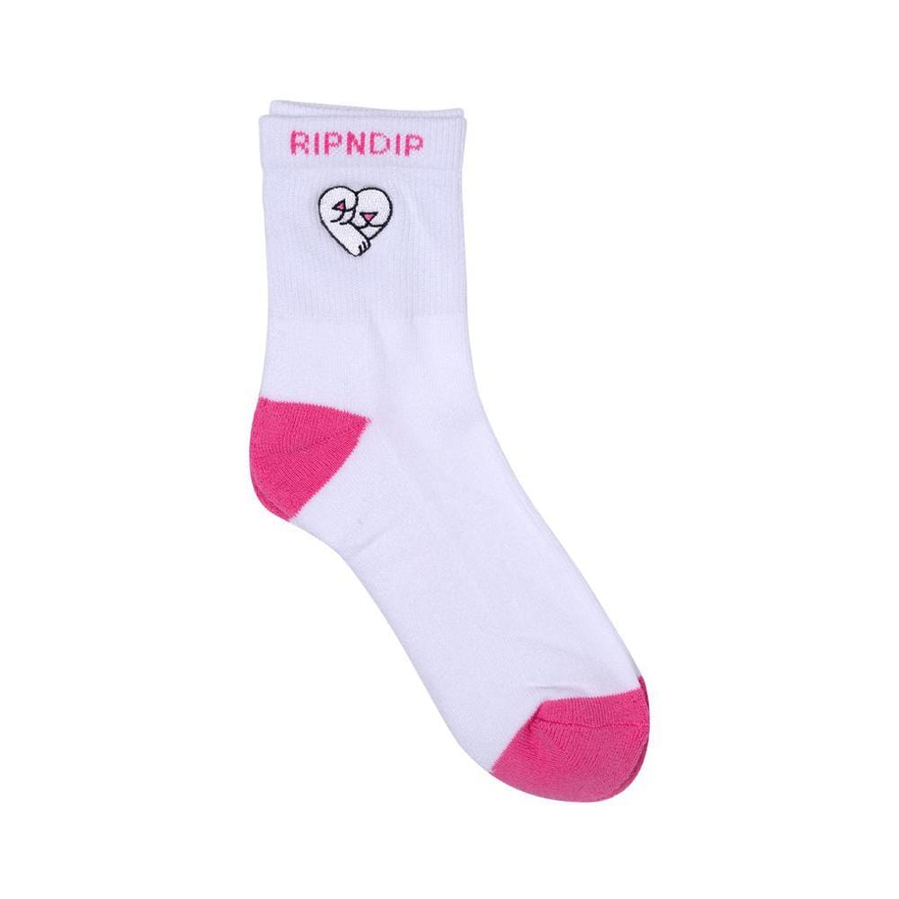 Ripndip Love Nerm Socks White Pink - 50-50 Skate Shop