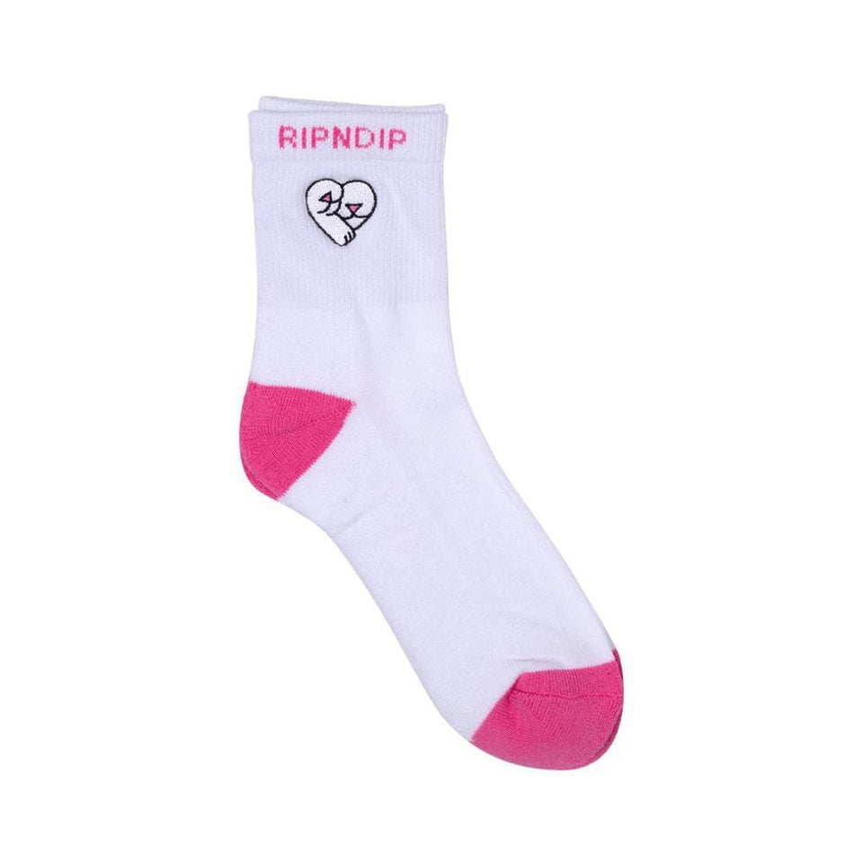 Ripndip Love Nerm Socks White Pink - 50-50 Skate Shop