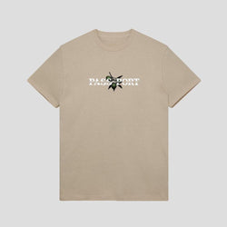Passport Skate Olive Puff Print Tee Sand - 50-50 Skate Shop