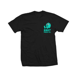 Snot Wheel Co Booger Logo Tee Black - 50-50 Skate Shop