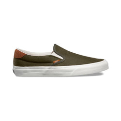 Vans Slip On 59 (Flannel) Dusty Olive - 50-50 Skate Shop