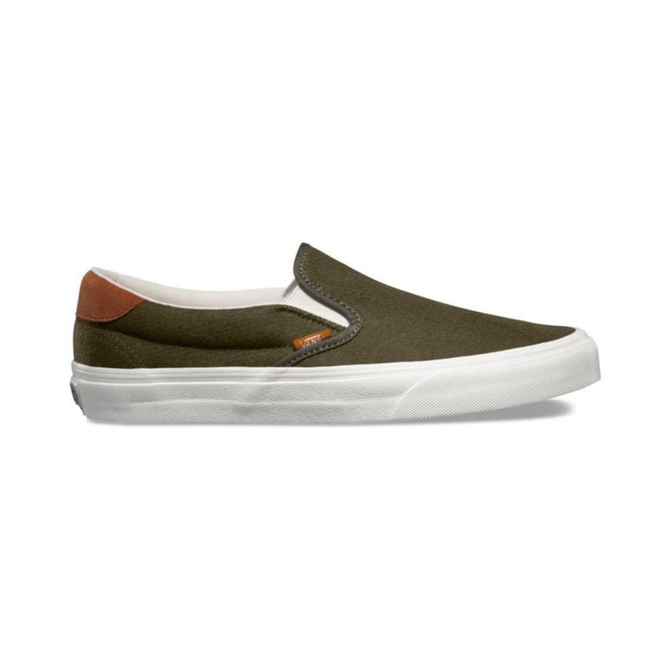 Vans Slip On 59 (Flannel) Dusty Olive - 50-50 Skate Shop