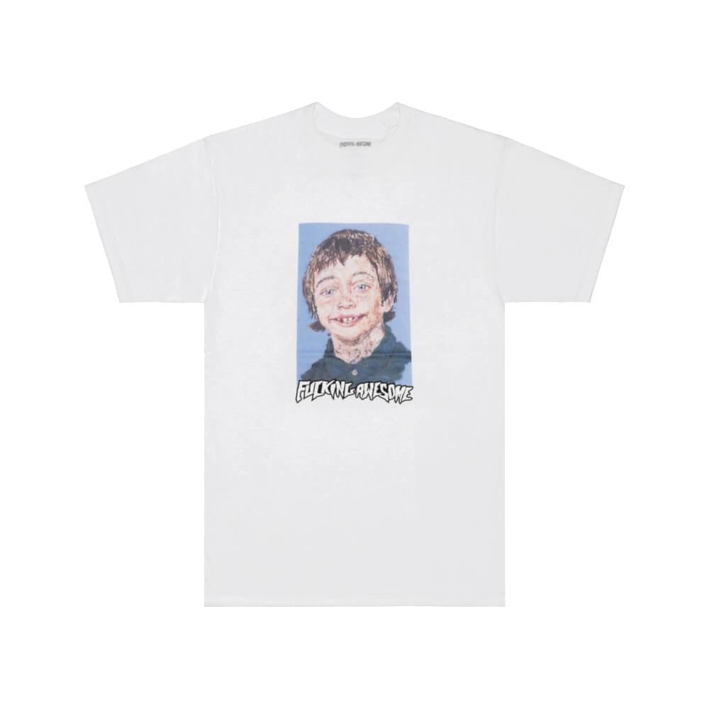 Fucking Awesome Skate Berle Felt CP Tee White - 50-50 Skate Shop