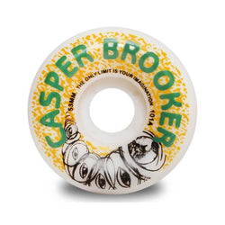 Wayward Skateboard Wheels Casper Brooker USA Made 53mm 101A Green Orange - Set of 4 - 50-50 Skate Shop