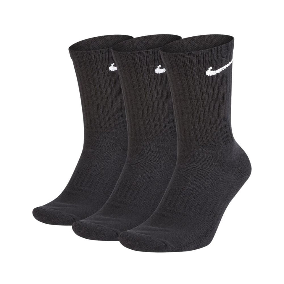 Nike SB Skate Everyday Lightweight Crew Socks Black 3 Pack - 50-50 Skate Shop