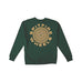 Spitfire Skate Sweater Crewneck Classic 87 Swirl Dark Green Yellow - 50-50 Skate Shop