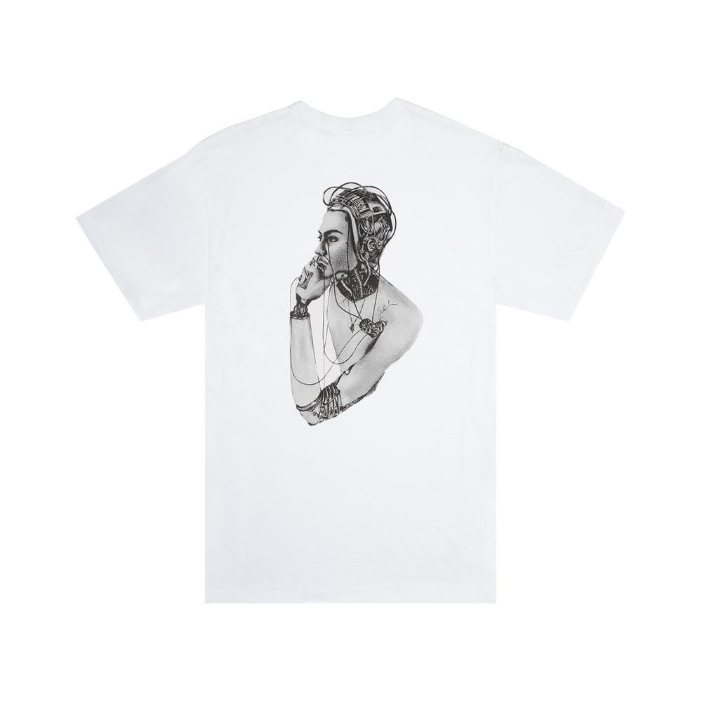 Fucking Awesome Cyborg Pocket T-Shirt White - 50-50 Skate Shop