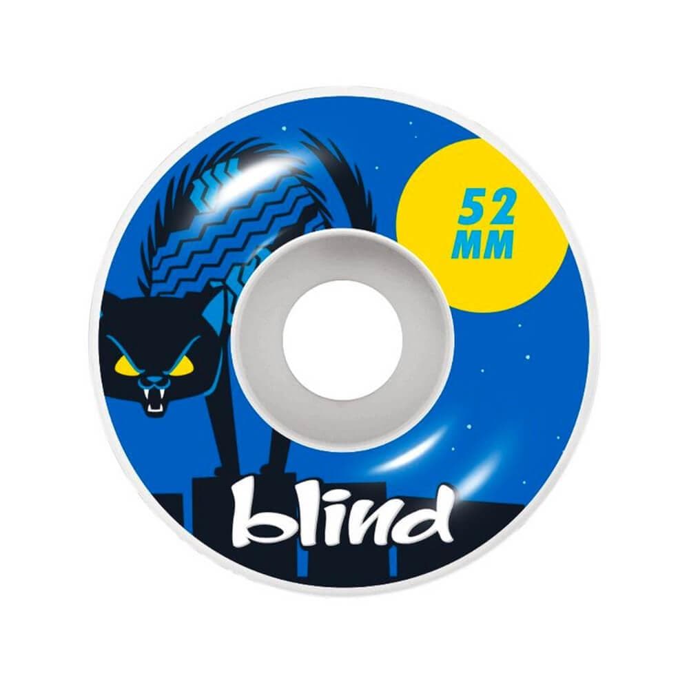 Blind Skateboard Wheels Nine Lives 52mm 99A Blue - Set of 4 - 50-50 Skate Shop
