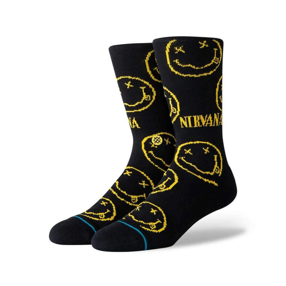 Stance Socks Nirvana Face Black - 50-50 Skate Shop