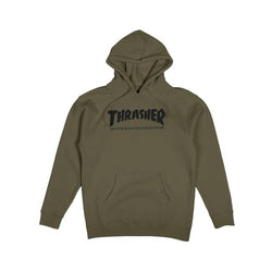 Thrasher Skate Mag Logo Hoodie Army - 50-50 Skate Shop