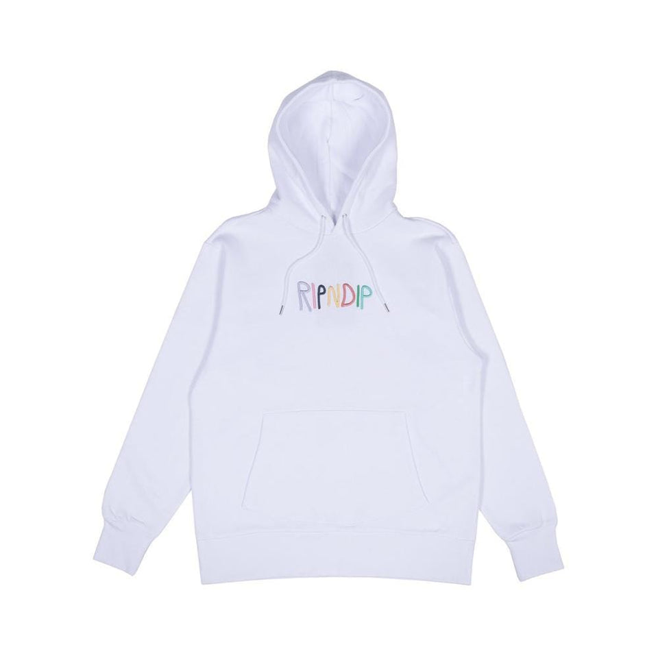 Ripndip Multi Hoodie Embroidered Art White - 50-50 Skate Shop