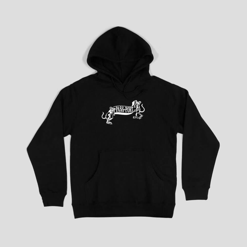 Passport Skate Missing Tilde Hoodie Black - 50-50 Skate Shop