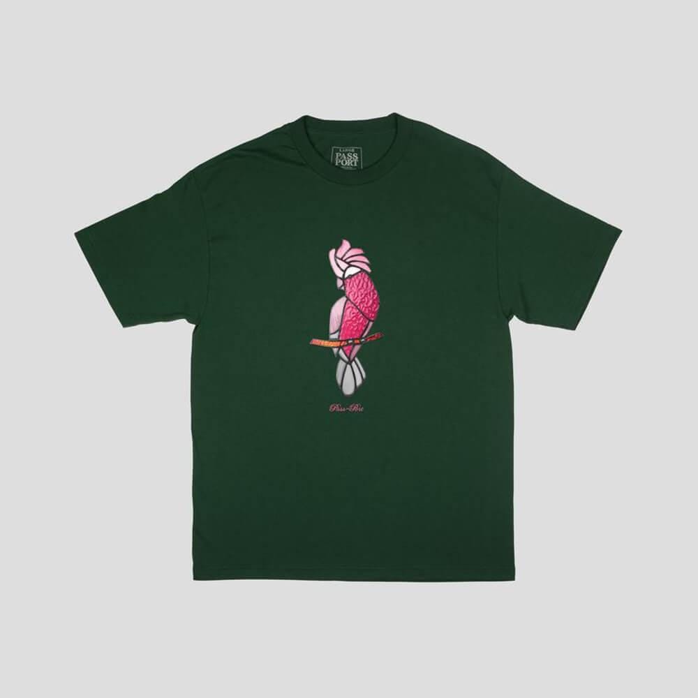 Passport Skate Glass Galah Tee Forest Green - 50-50 Skate Shop