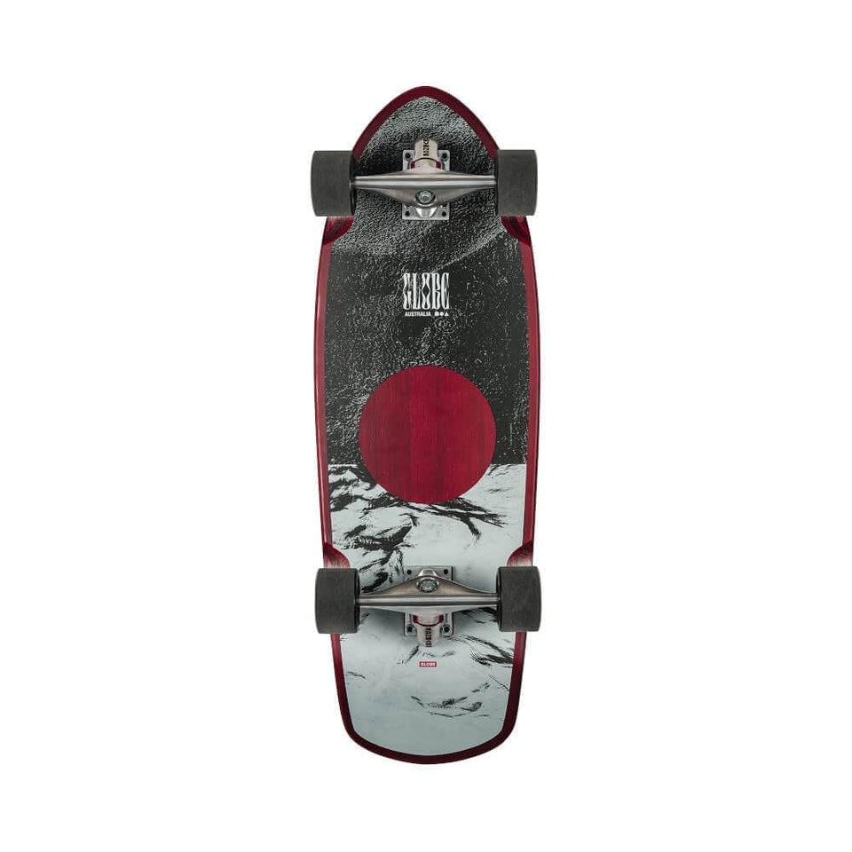 Globe Skateboard Cruiser Complete Stubby 30" On Shore Cherry Bamboo - 50-50 Skate Shop