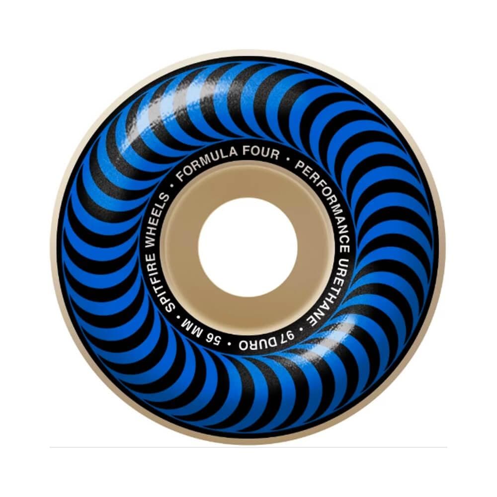 Spitfire Skateboard Wheels F4 97D Classic Swirl 56mm Natural - Set of 4 - 50-50 Skate Shop