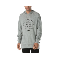 Vans Stacked Rubber Pull Over Hoodie Cement Heather - 50-50 Skate Shop
